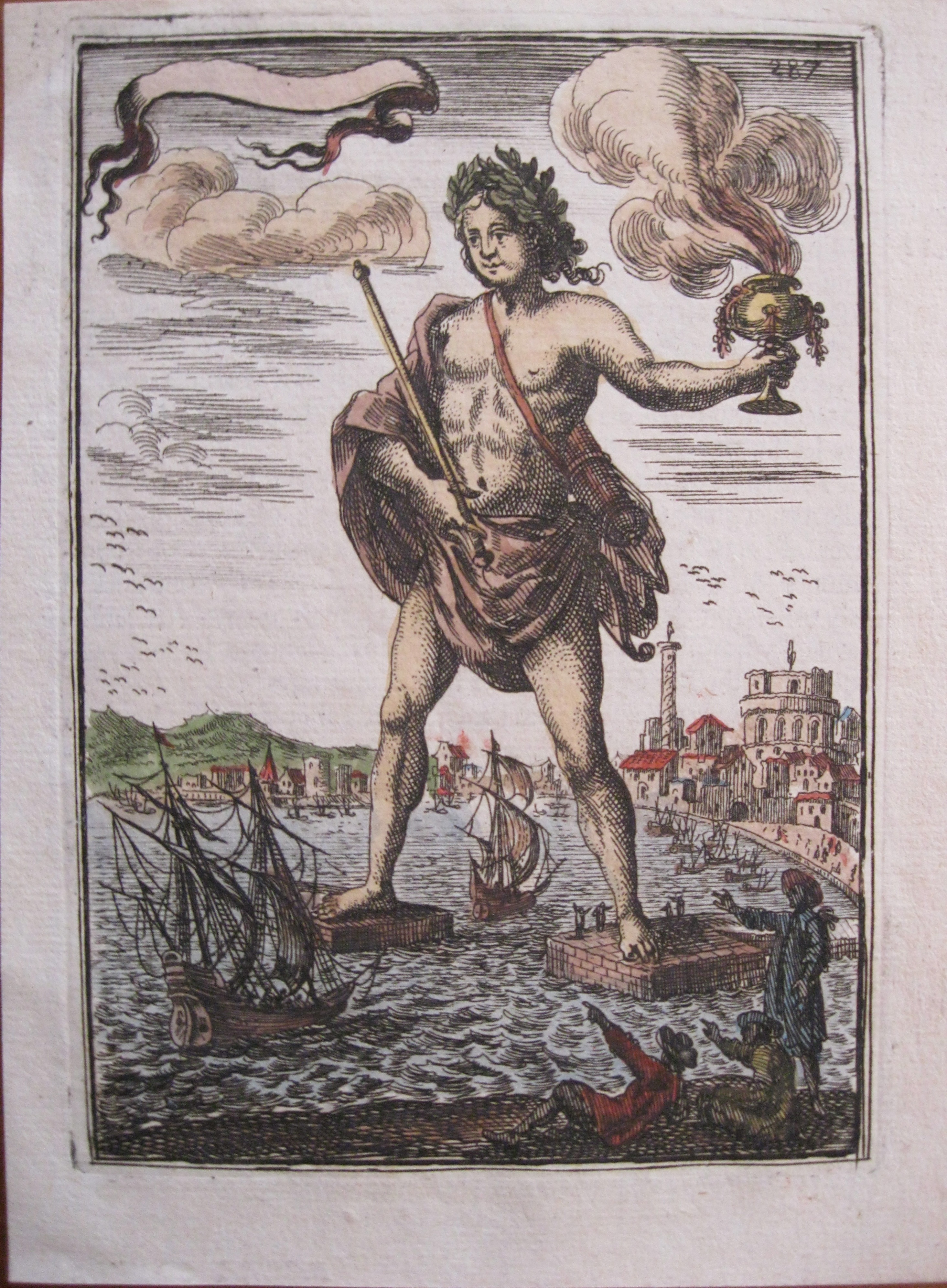 El coloso de Rodas, 1683. Mallet